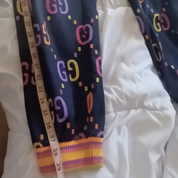 Gucci Jumbo Logo/ Monogram Sweatpants Large Unisex - Picture 3 of 12